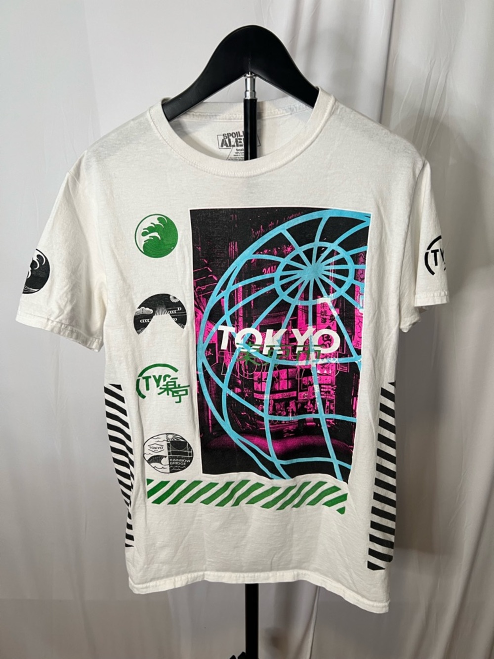 Tokyo Globe Graphic Short Sleeve Tee - White